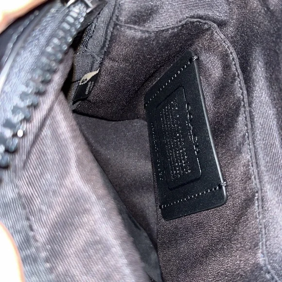 NWT COACH MAX CROSSBODY BLACK & BROWN - Picture 11 of 12